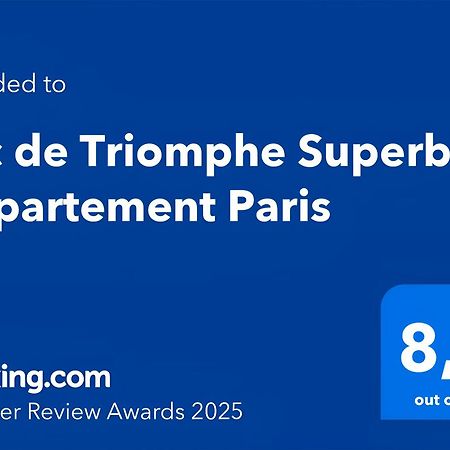 Arc De Triomphe Superbe Appartement Paris Free Netflix 외부 사진